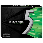 Жевательная резинка Ригли 5 Мятный Electro (18бл) product image