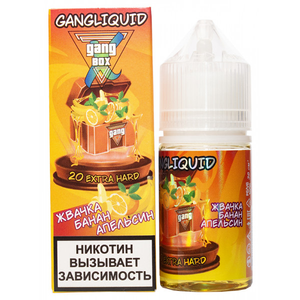 Жидкость - Gang EXTRA HARD - №2 - (Жвачка Банан Апельсин) - 30мл - Salt (м) product image
