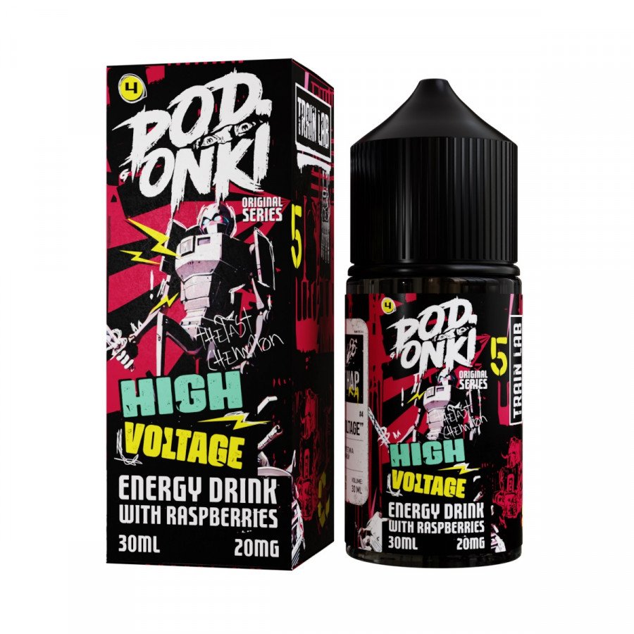 Жидкость - Podonki - Last Hap - №2 - HIGHVOLTAGE (ENERGY DRINK WITHRASPBERRIES) (Малиновый энергетик) - 30мл - Salt (м) product image