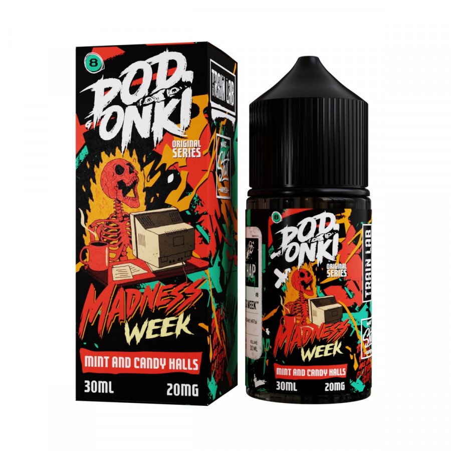 Жидкость - Podonki - Last Hap - №2 - MADNESS WEEK (MINT AND CANDYHALLS) (Мятные конфетки холс) - 30мл - Salt (м) product image