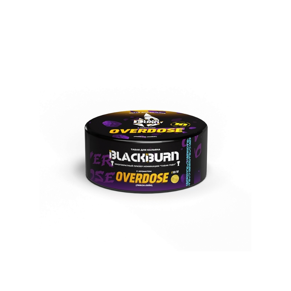 Табак - Black Burn - 25гр - Overdose (Лимон лайм) (Н/М) product image