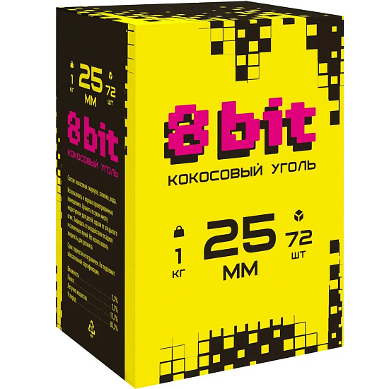 Уголь кокосовый 8 Bit 25мм 72куб product image