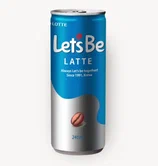 LOTTE / Напиток кофейный "Let's Be" в банках 240мл. Latte product image