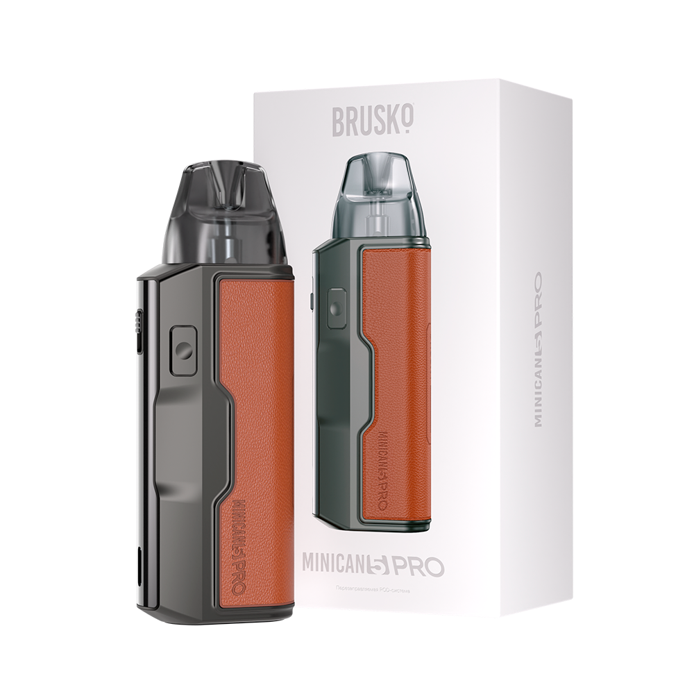 POD - Brusko - Minican 5 PRO - Коричневый Графит (Brown Graphite) - 12-15вт - 3мл - 1400mAh product image